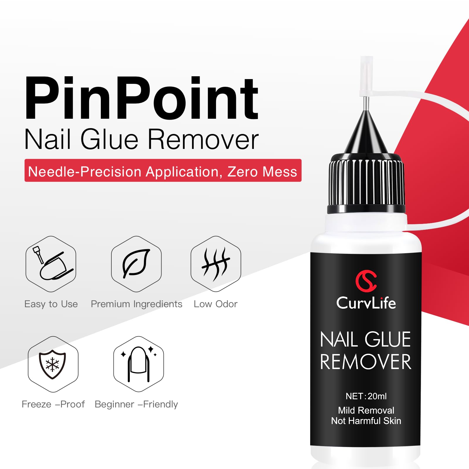 Curvlife lima uñas permite dar forma suave y uniforme.