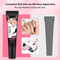 Curvlife pegamento uñas sin lámpara ultravioleta, uso cómodo.