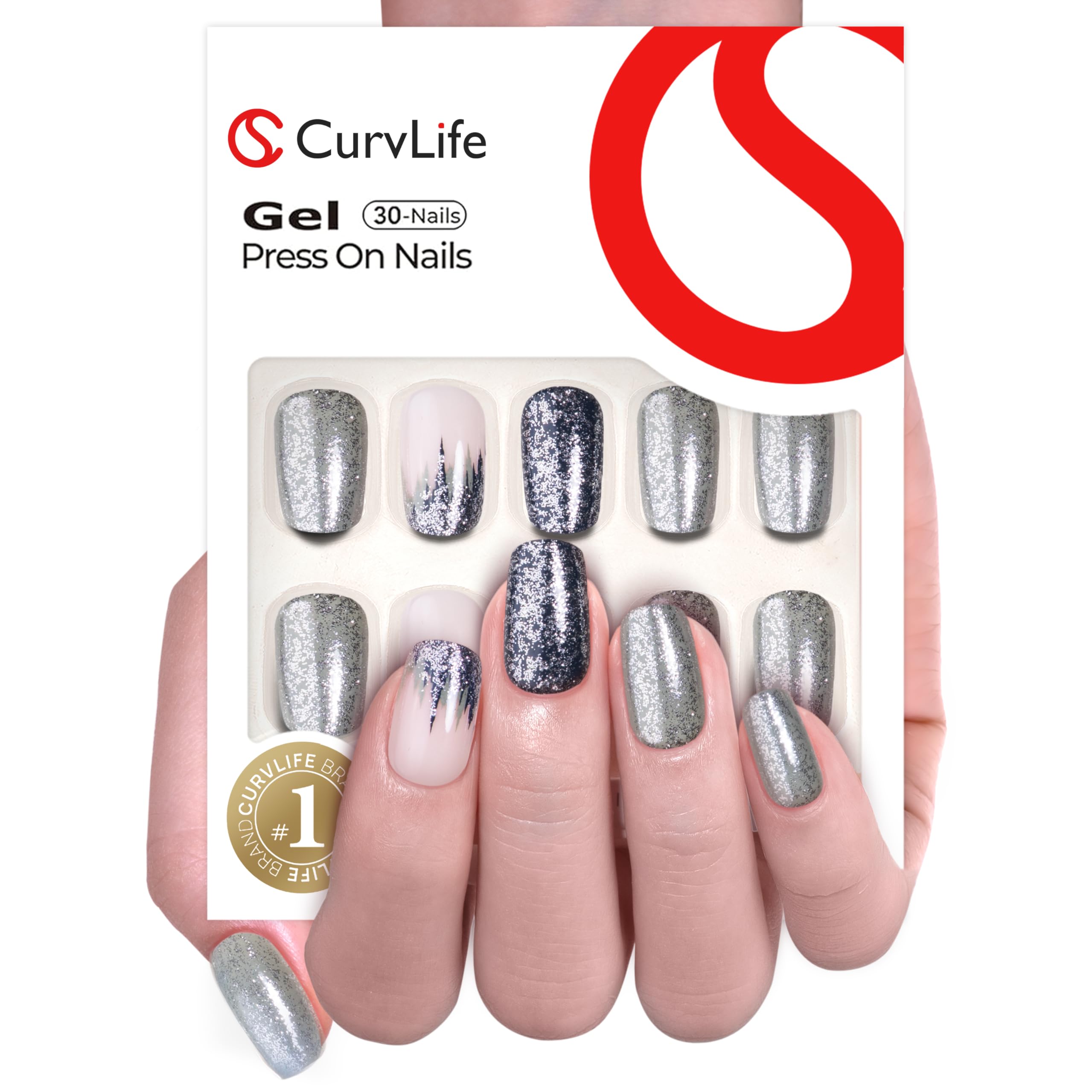 Curvlife uñas gel naturales, comodidad sin presión en uñas.