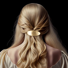 Pinza oval para cabello grueso de CustomyLife, uso formal.