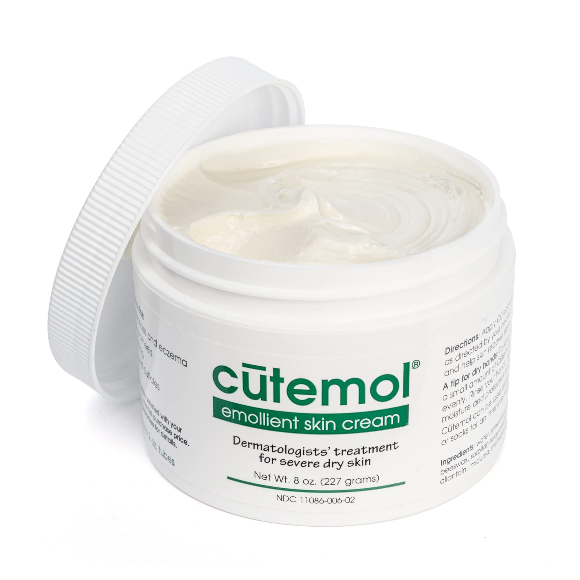 Cutemol absorption élégante – crème émolliente offrant douceur et protection.