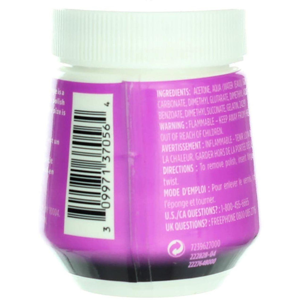 Cutex quitaesmalte Twist & Scrub: tapa giratoria para control preciso.