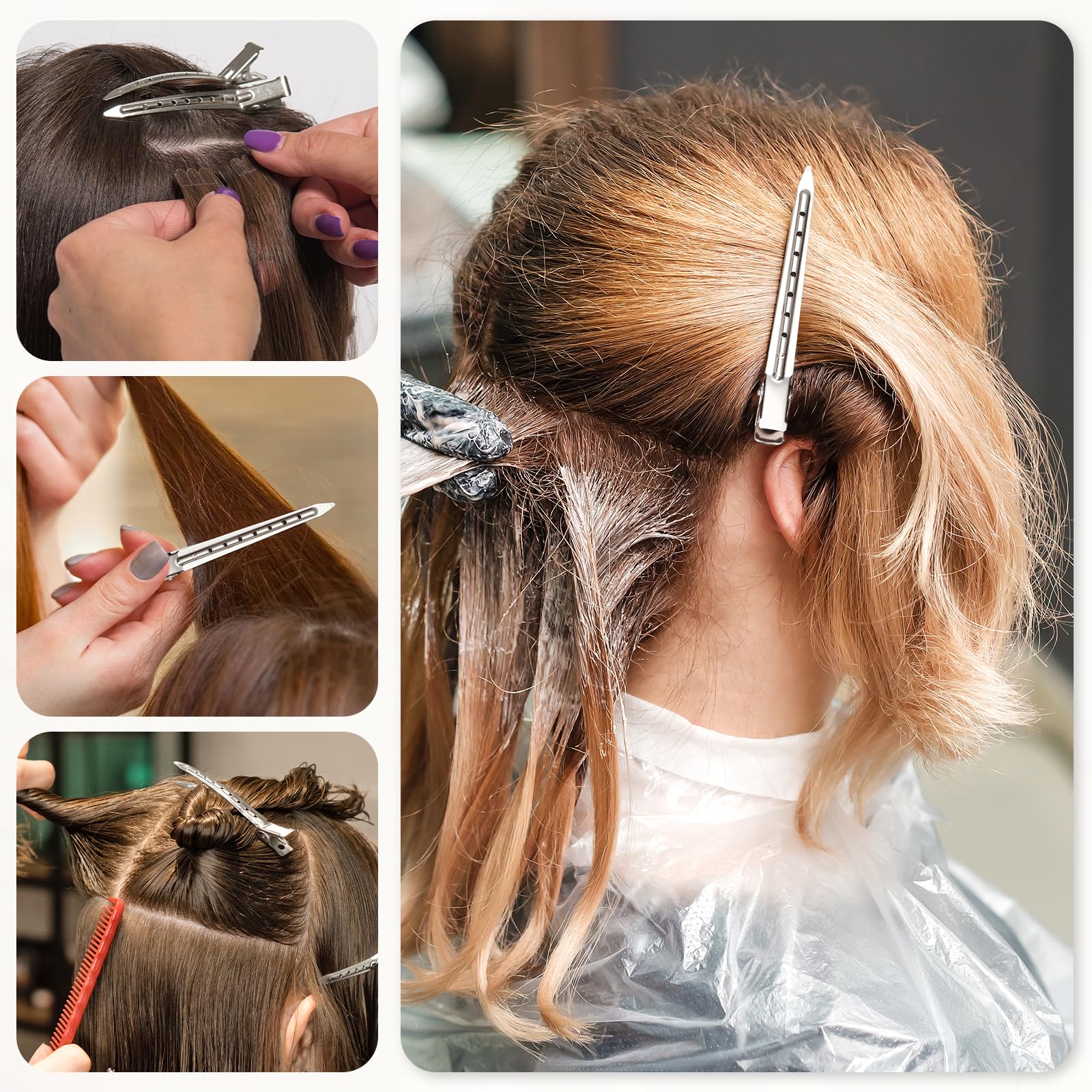 CWJCYTNSN pinzas pico de pato para secar el cabello con flujo de aire