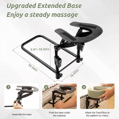 Cxgros kit-masaje-cama-portatil, muestra el kit completo para transformar colchón en mesa