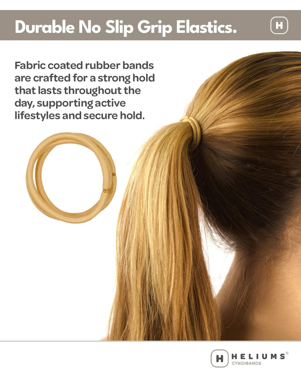 Ligas elásticas Cyndibands para trenzas, fáciles de usar sin dañar el cabello.