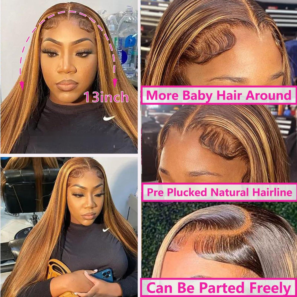 Cypha 180% density straight wig for fuller natural look.