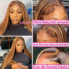 Cypha 180% density straight wig for fuller natural look.