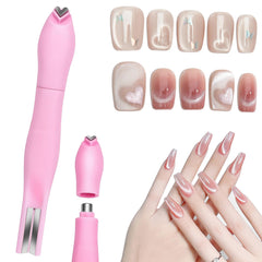CYUXING imán de uñas con forma de corazón para diseños románticos