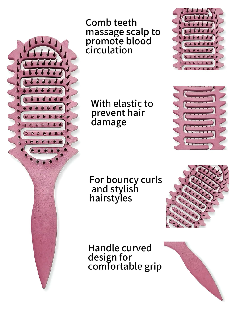 CZG cepillo para cabello con rizos y texturas variadas