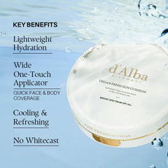 d'alba Piedmont Sun Cushion textura ligera para uso diario.