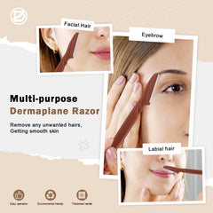 Rasuradora D Dermaplane compacta, ideal para bolso y viaje.