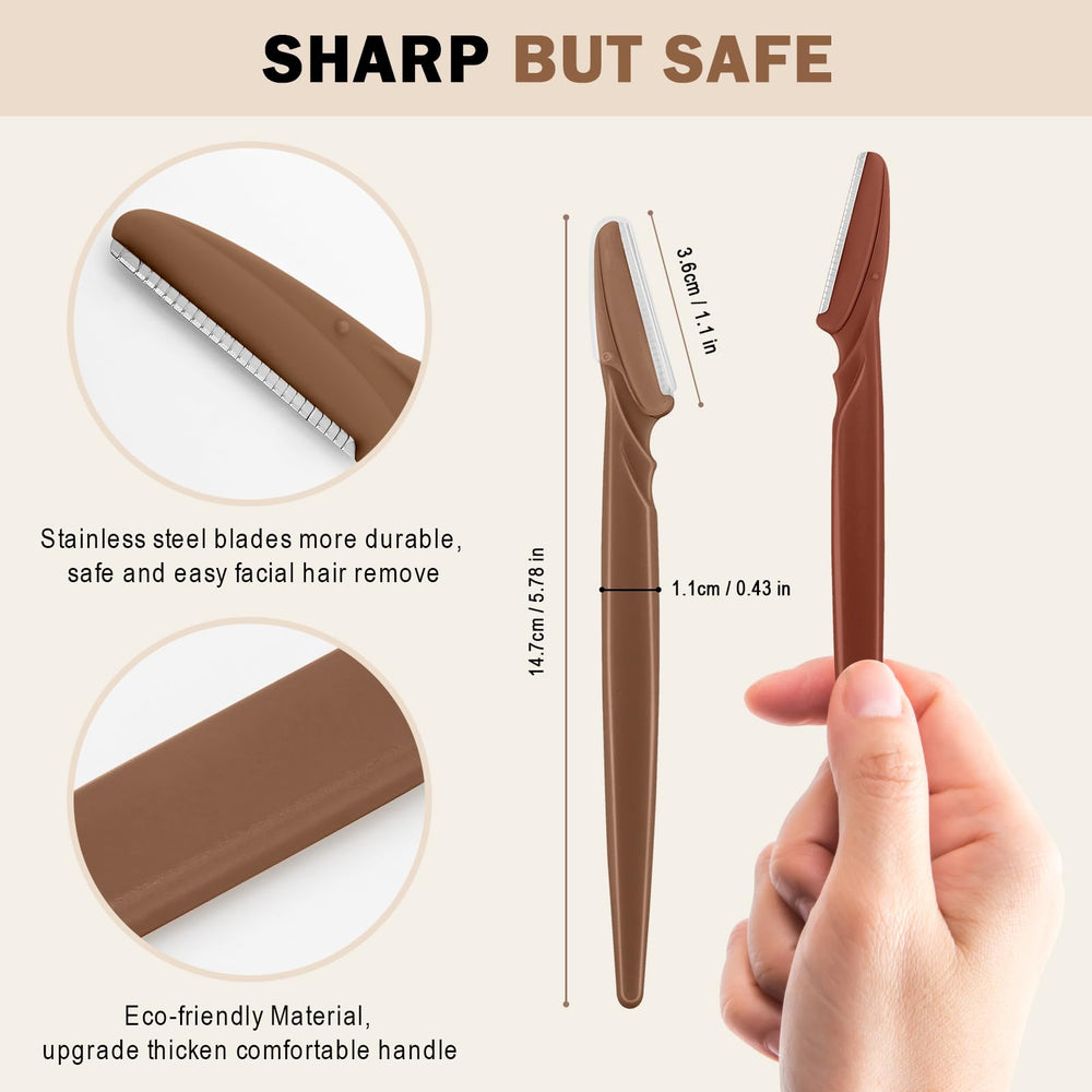 Mango ergonómico de la rasuradora D Dermaplane para un agarre cómodo.