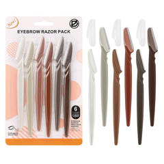 Rasuradora D Dermaplane para rostro de mujer, juego de 6 colores para uso diario.