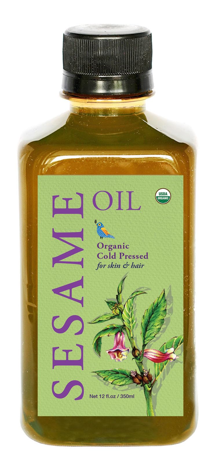 DAANA aceite de sésamo, frasco: hidratación profunda para la piel.