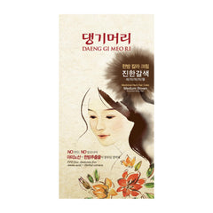 Daeng Gi Meo Ri crema color cabello marrón medio para cobertura natural de canas.