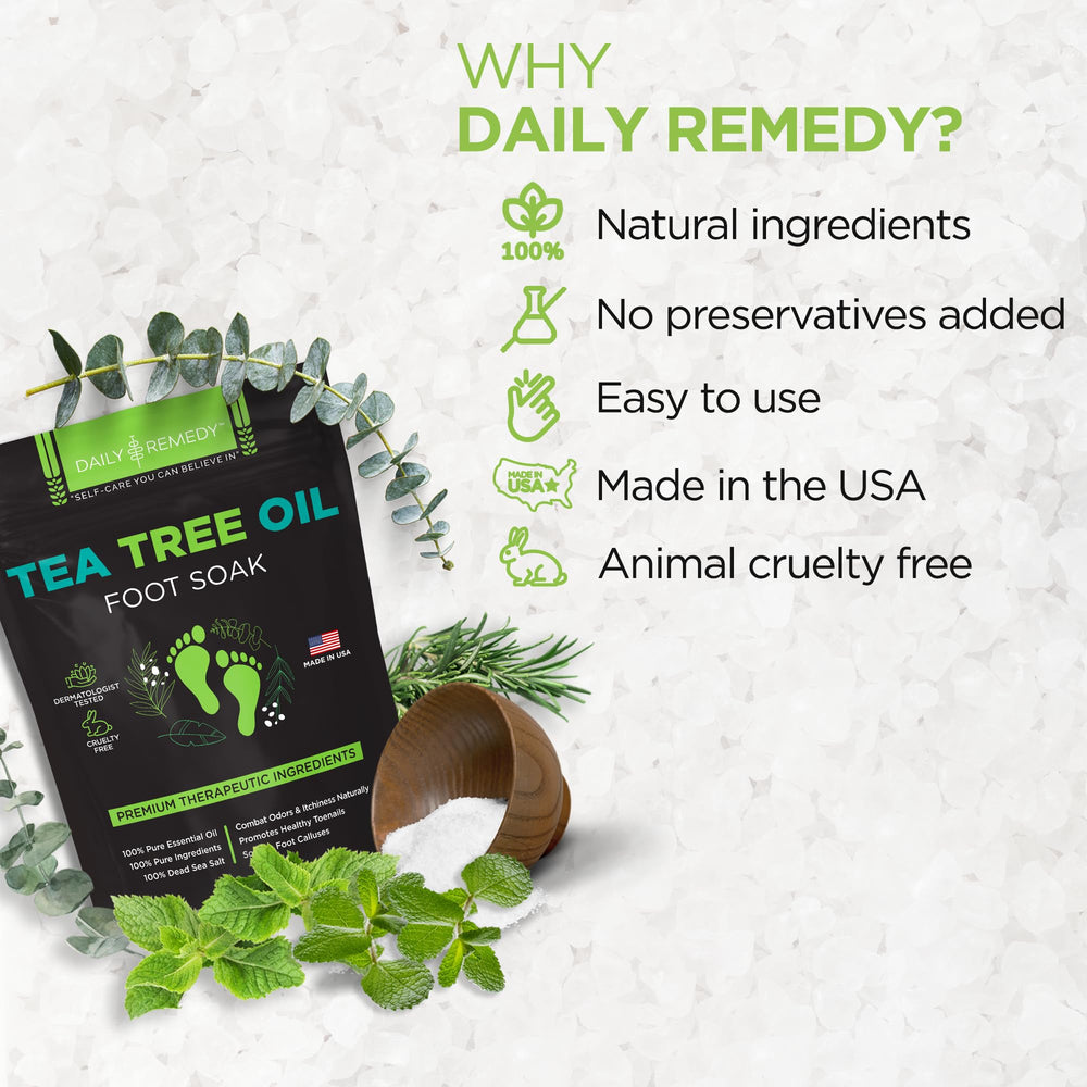Daily Remedy remojo de pies para pedicure en casa.