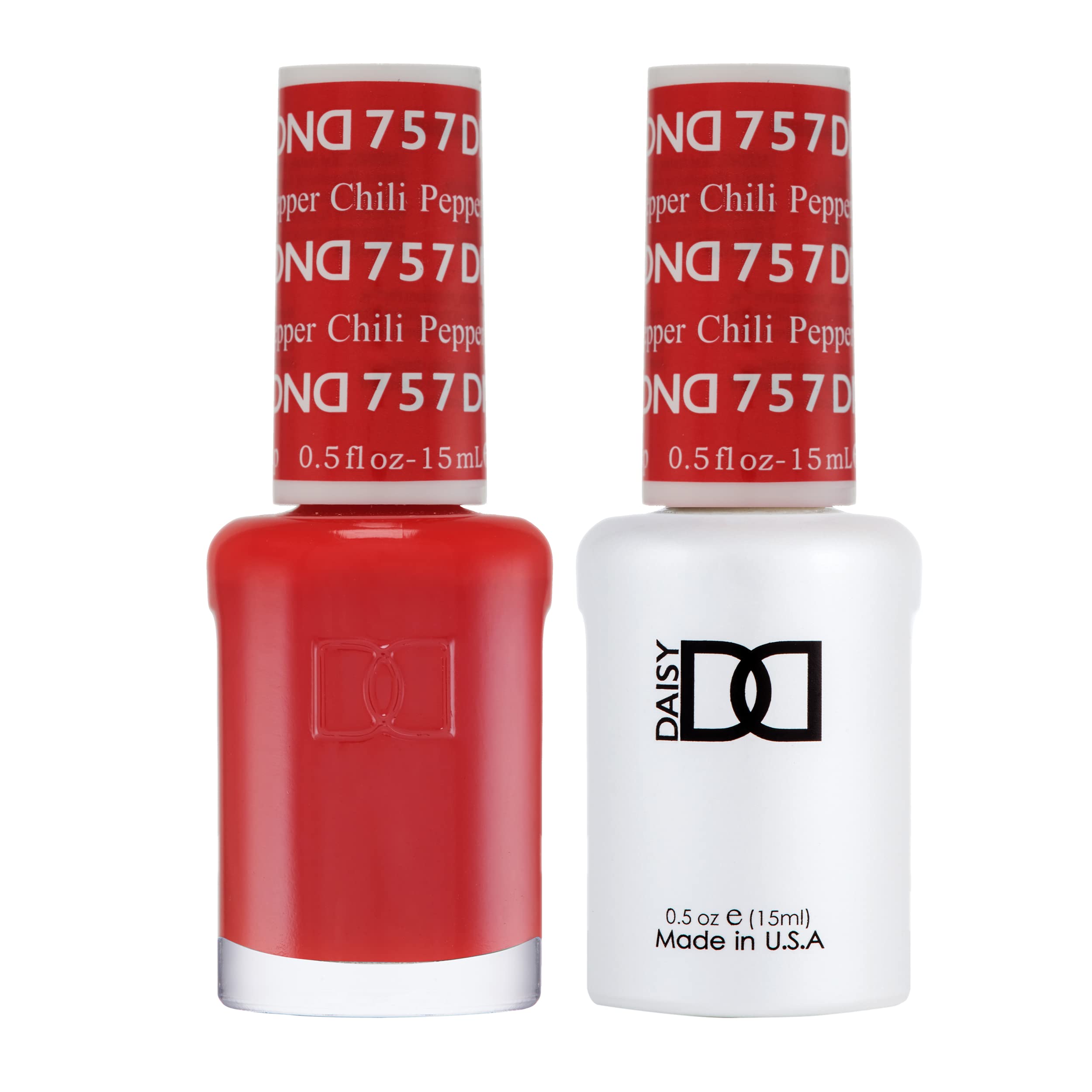 Daisy DND Chili Pepper gel de uñas en botella, rojo intenso para uñas llamativas