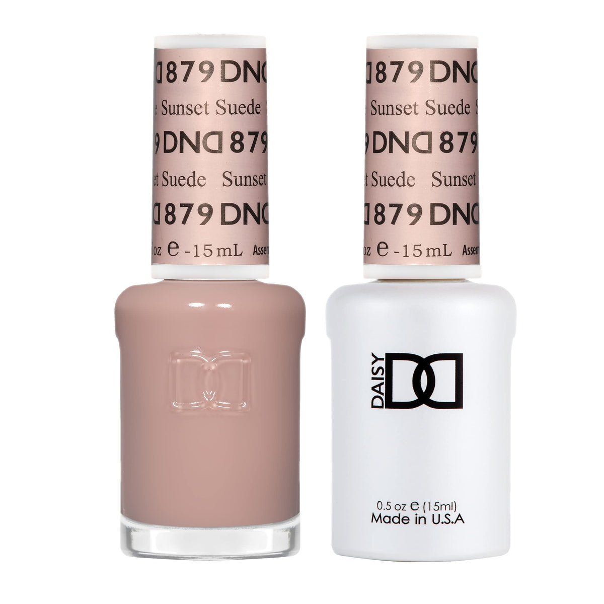 DAISY DND Sunset Suede gel esmalte, acabado translúcido para look suave y elegante.
