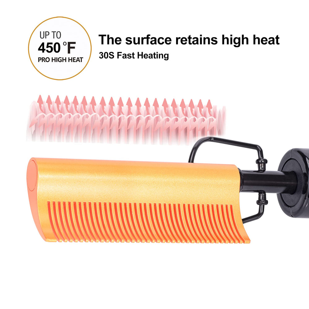 Alisador DAN Technology cerámico curvo para cabello rizado con acabado suave.