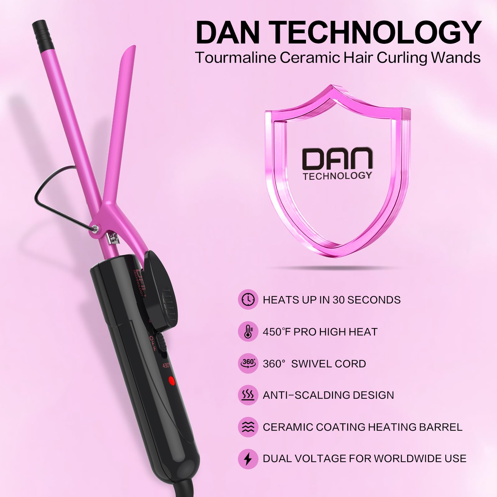 DAN Technology diseño compacto y portátil para peinados en cualquier lugar.