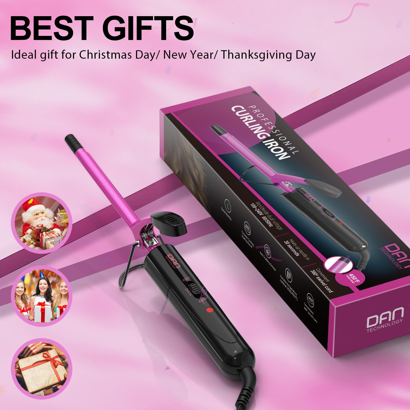 DAN Technology voltaje doble 100–240 V para uso mundial.