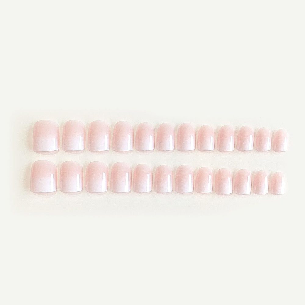 DANMANR: acrílico ABS resistente para uñas cortas con acabado francés limpio.
