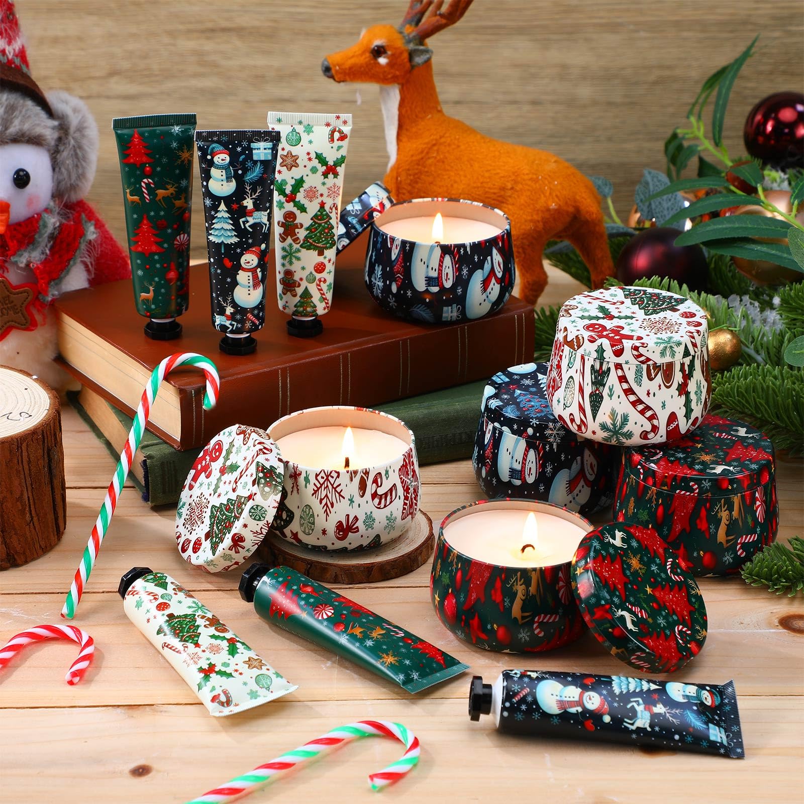 Velas Dansib con diseño muñeco de nieve para decorar y relajar espacios.