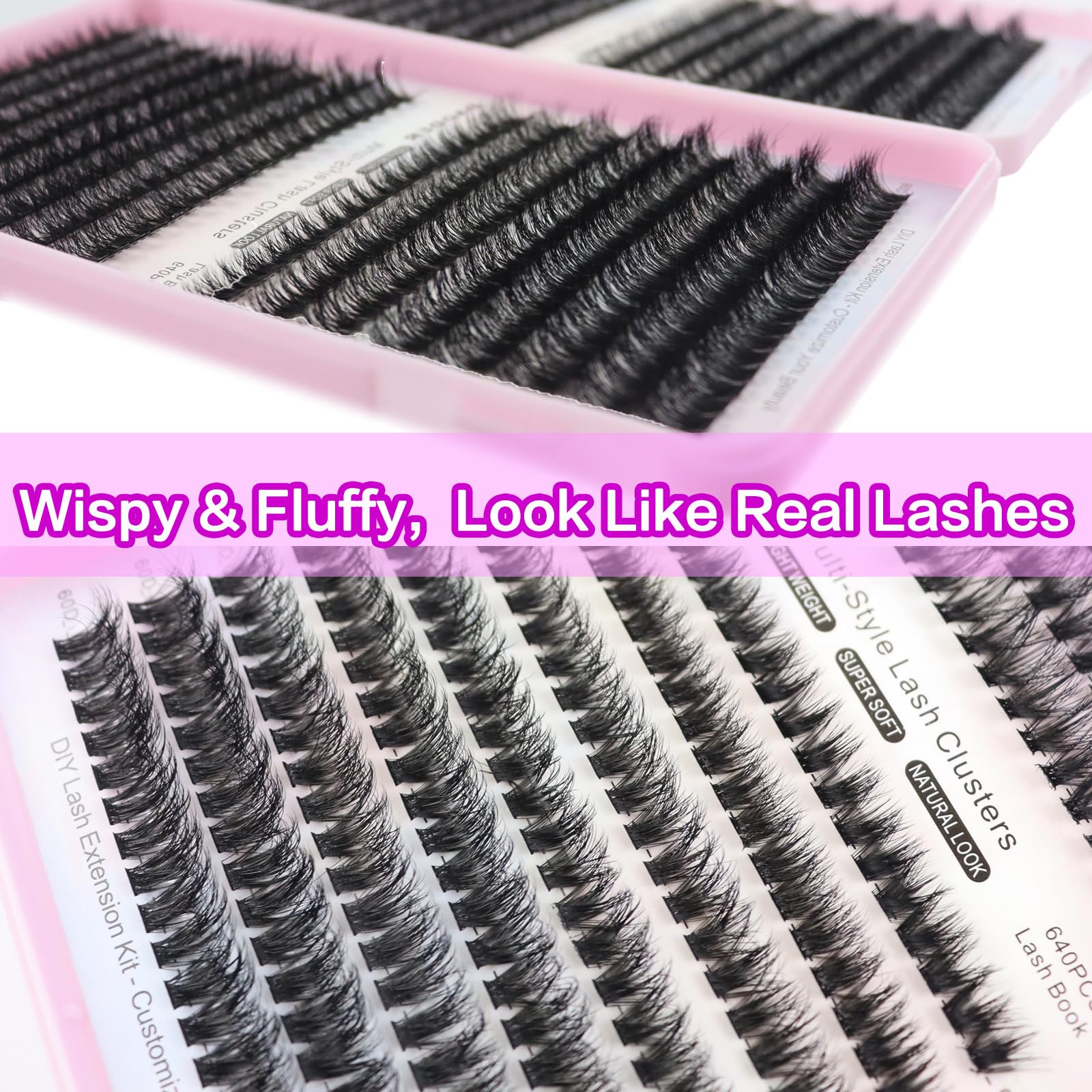 DAODER Clusters efecto doll-eye para look definido