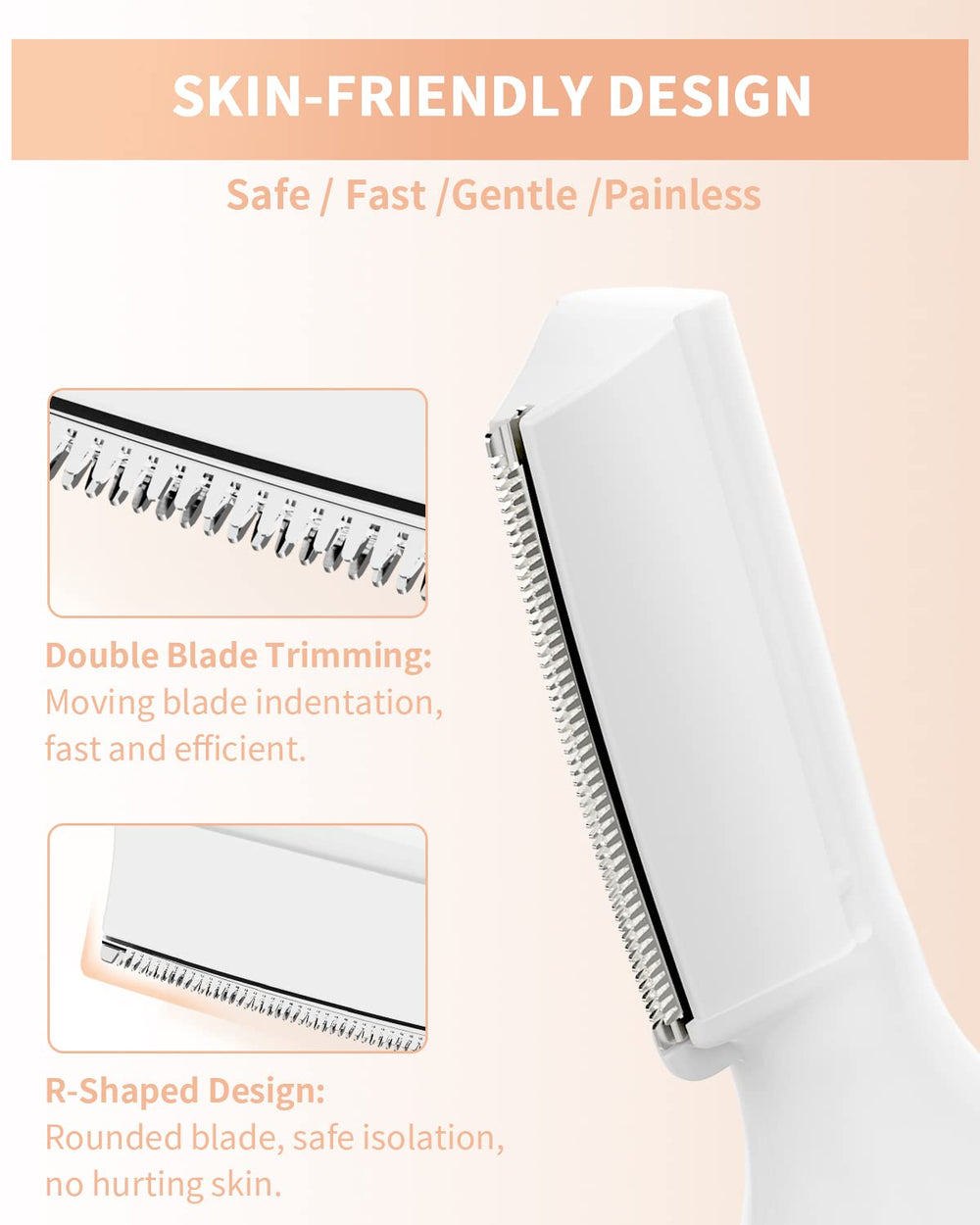 Dapsang afilador facial preciso con cuchilla lavable para uso cómodo.