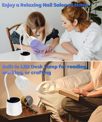DAQVQ lámpara UV con brazo articulado 360°, ajuste preciso para curado uniforme.