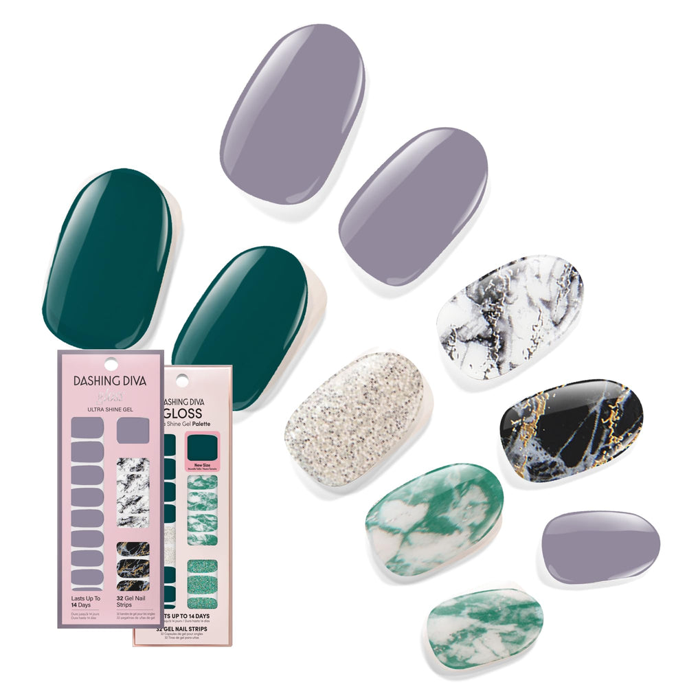 Dashing Diva Natural Wonder: tiras de gel con acabado brillante y duradero.