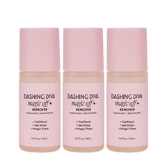 Remover Dashing Diva Magic Off+ en bote de 30 ml para retirada suave