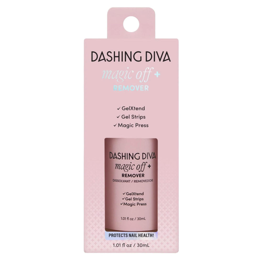 Dashing Diva Magic Off+ Remover con niacinamida fortalece las uñas durante la retirada