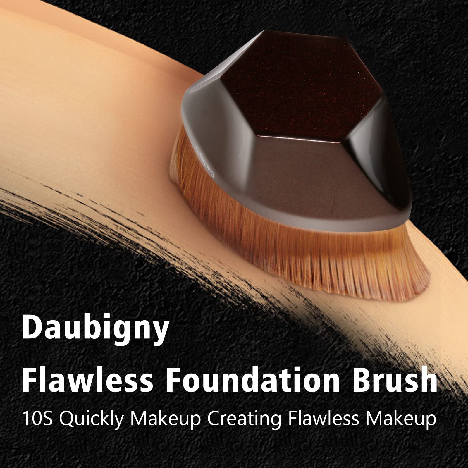Daubigny brocha-aplicacion-rapida-10s, cobertura rápida para un look natural.