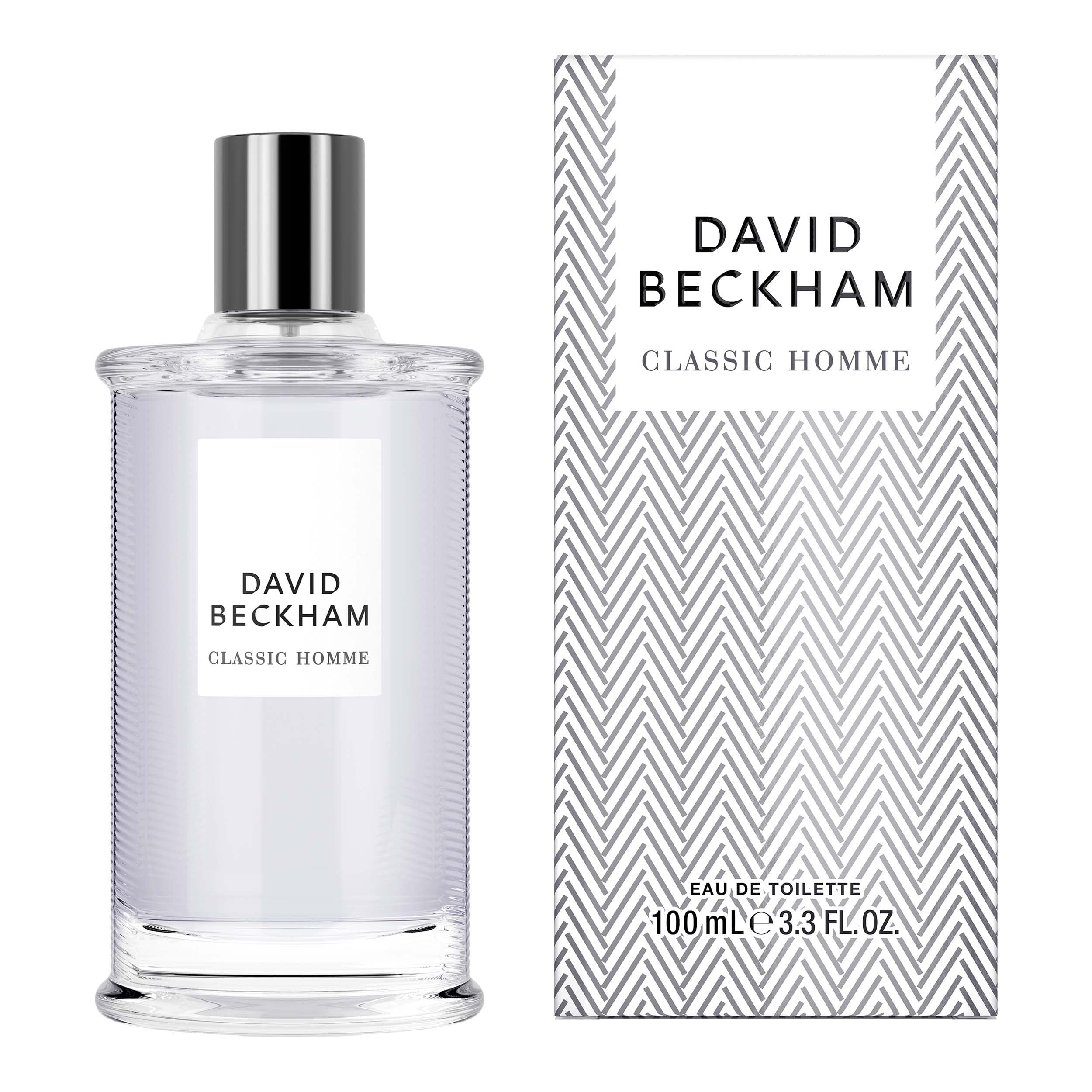 David Beckham Classic Homme, notas de salida frescas de pomelo rosa y romero