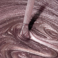 Dazzle Dry Out N' About rosa-oro metalico, cobertura completa.