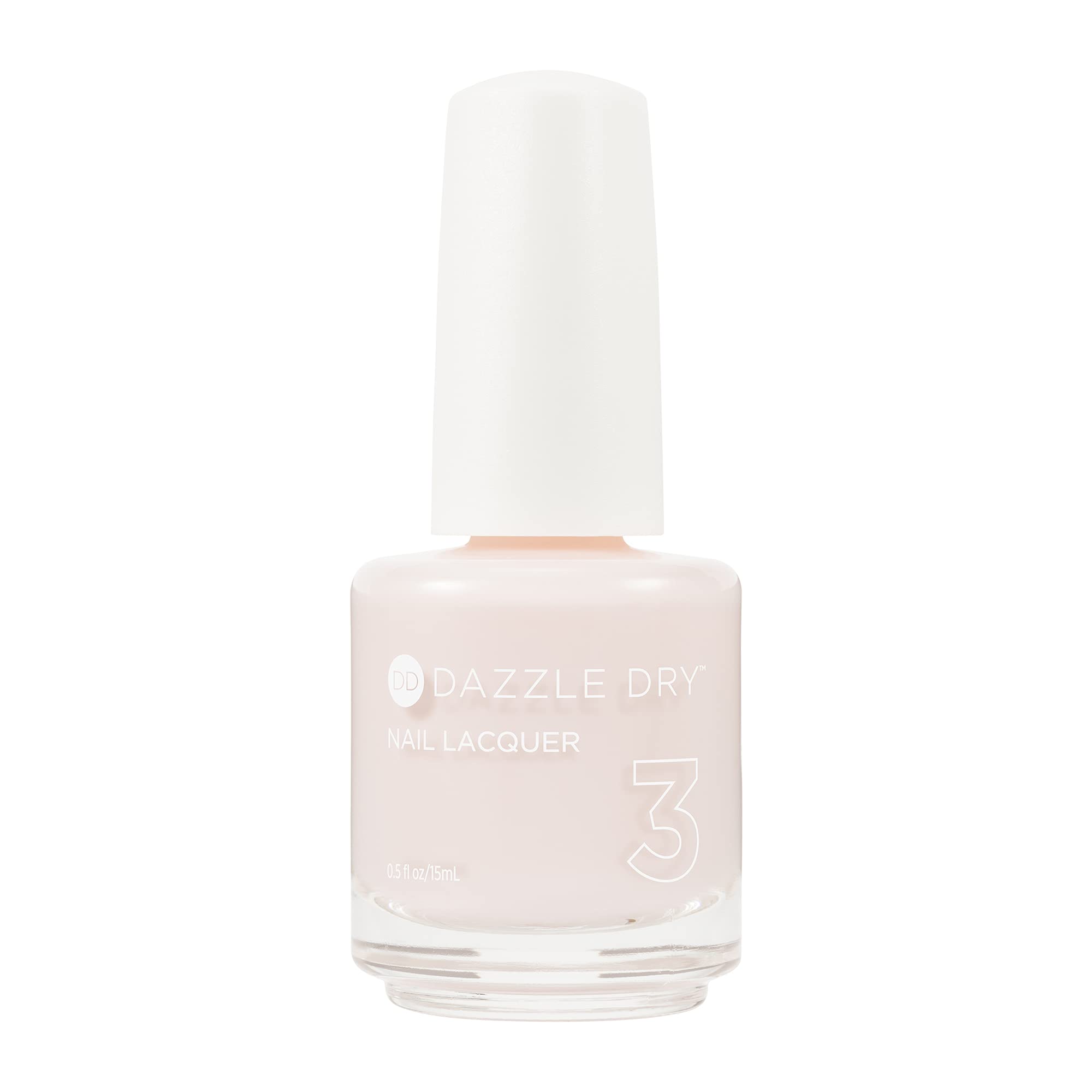 Dazzle Dry Toque de Amor: laca uñas rosa palido para acabado suave y duradero.