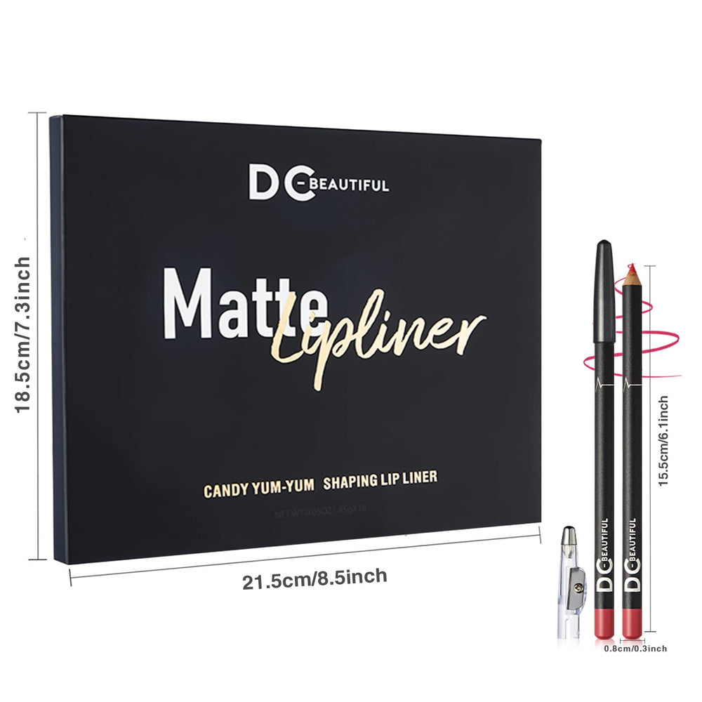 DC-BEAUTIFUL lápiz delineador labial suave y de larga duración para hacer trazos precisos