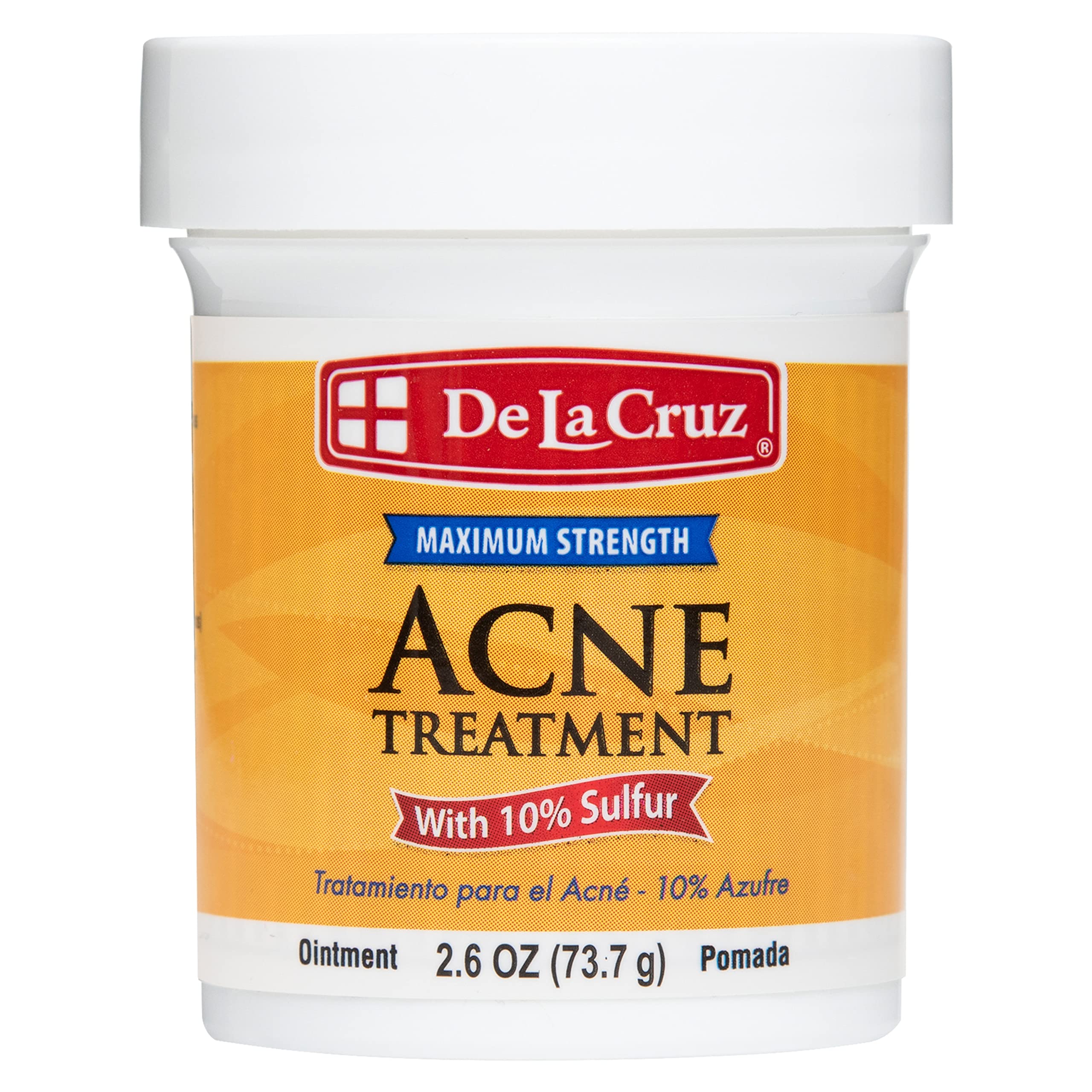 De La Cruz 10% ungüento rostro: posible reducción de imperfecciones.