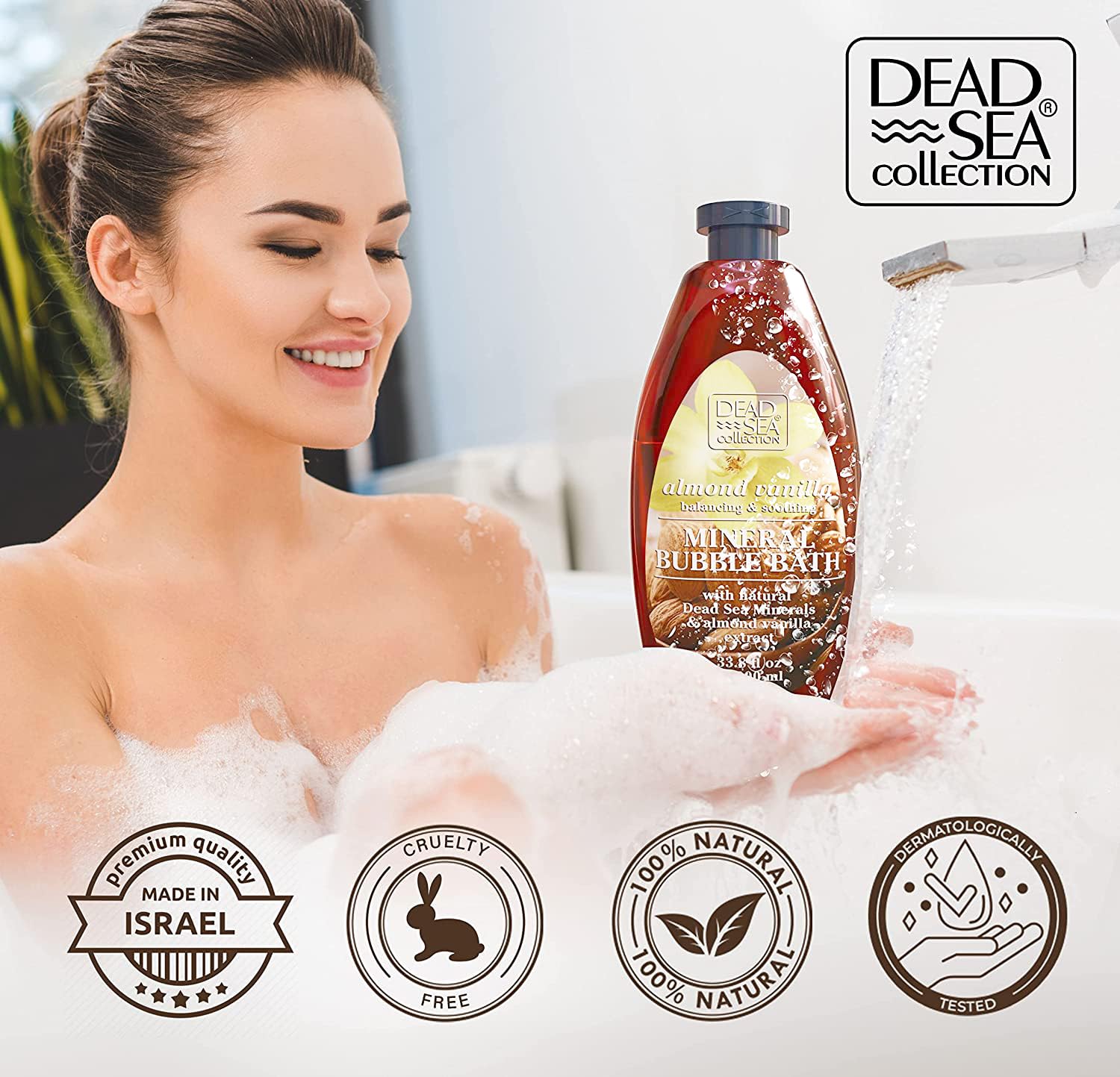 Dos botellas en caja de Dead Sea Collection Bubble Bath, gran relación calidad-precio.