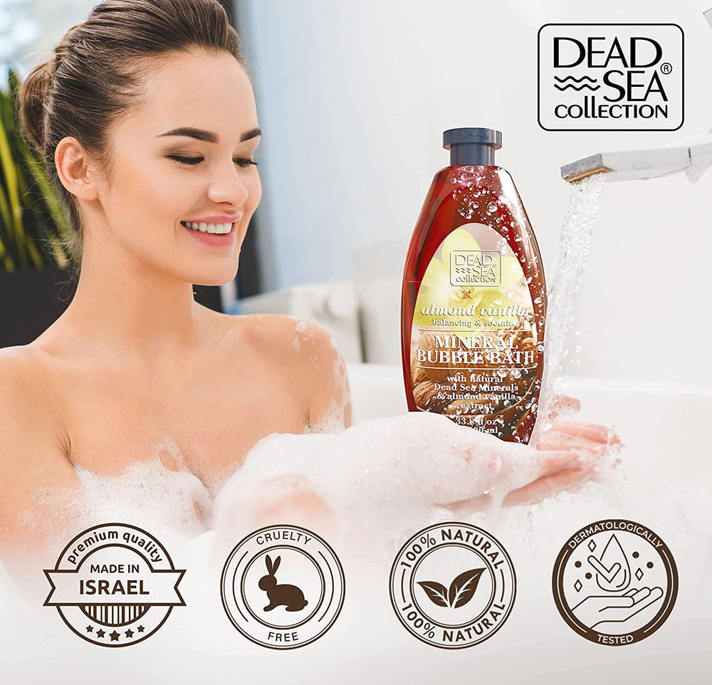 Dos botellas en caja de Dead Sea Collection Bubble Bath, gran relación calidad-precio.
