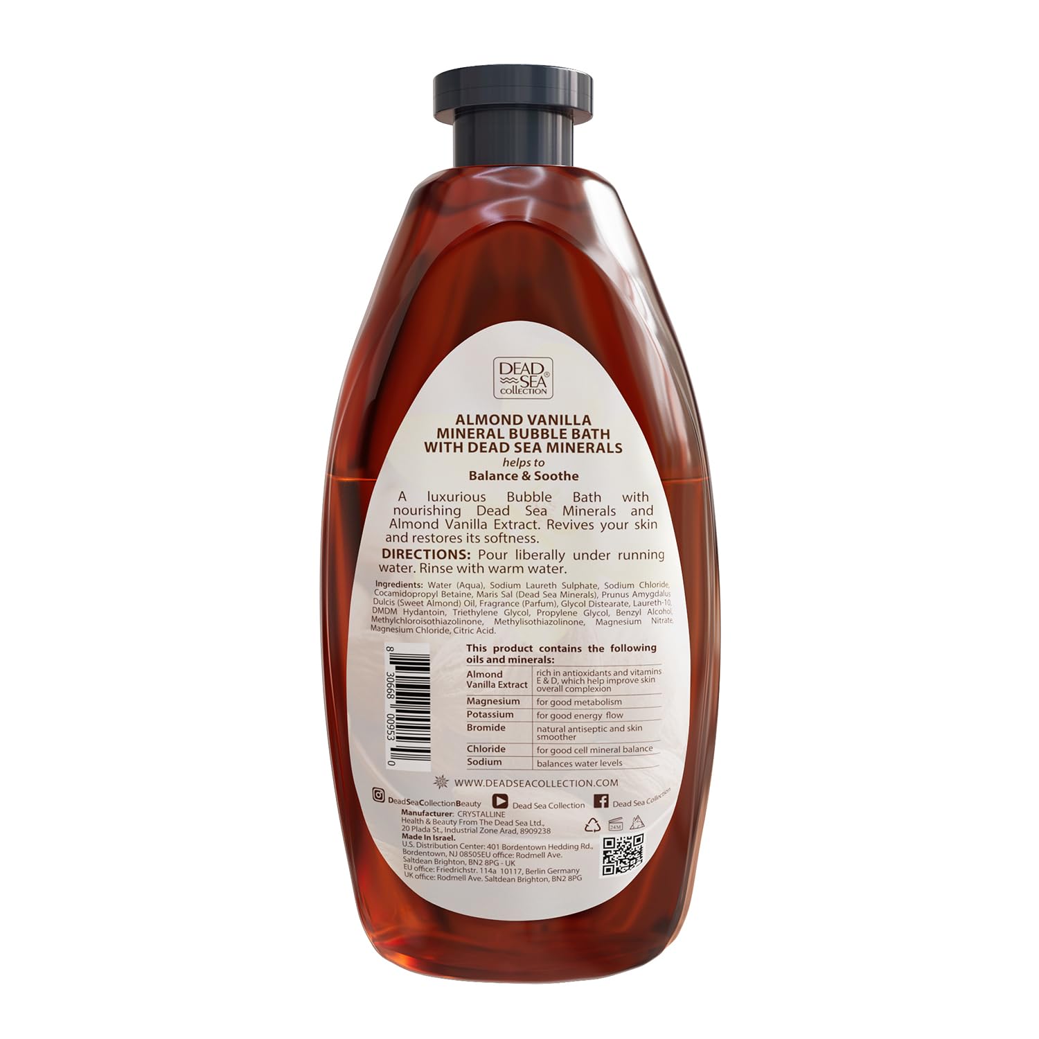 Momento de baño con Dead Sea Collection Bubble Bath, aroma duradero.