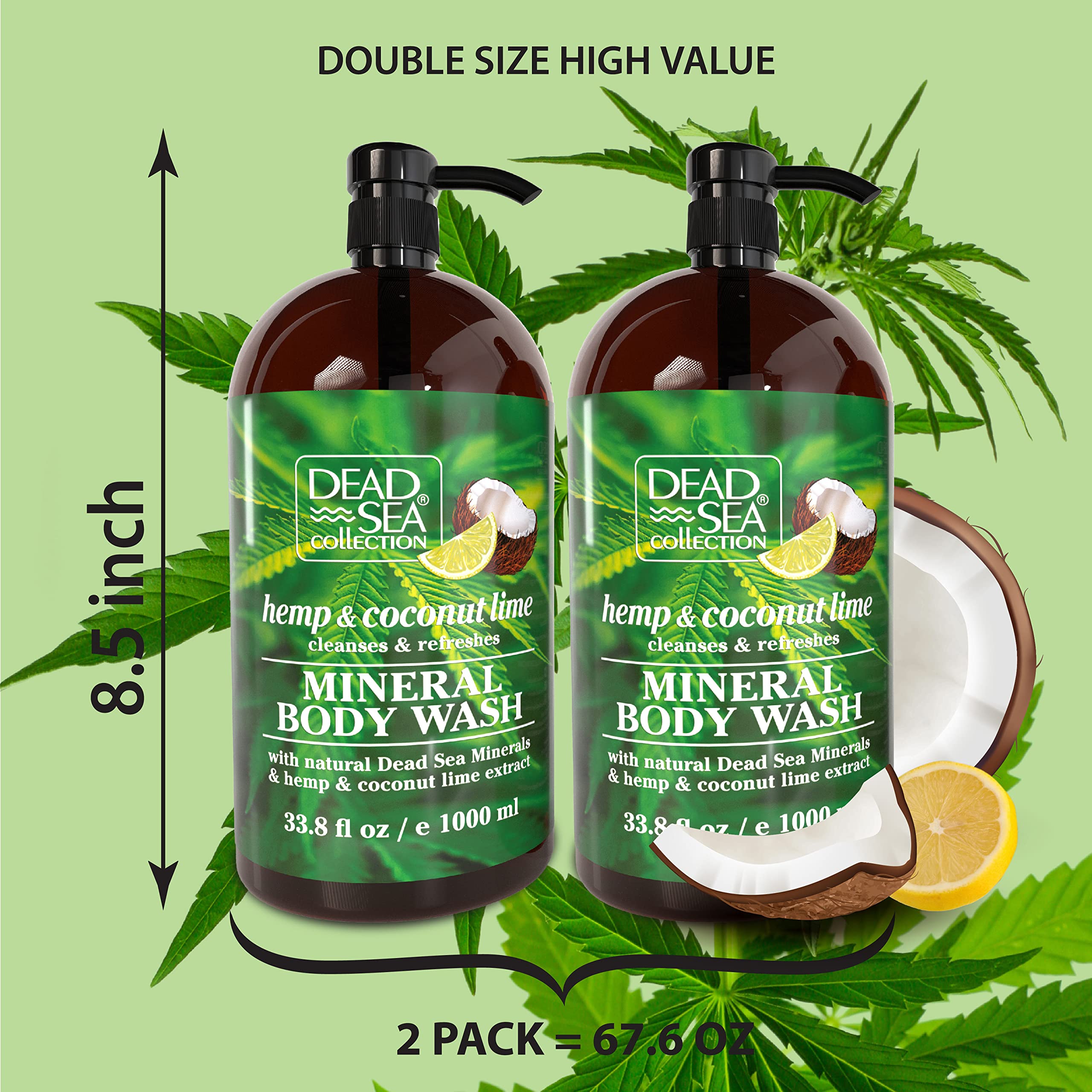 Dead Sea Collection dos botellas pack, comodidad para la rutina diaria