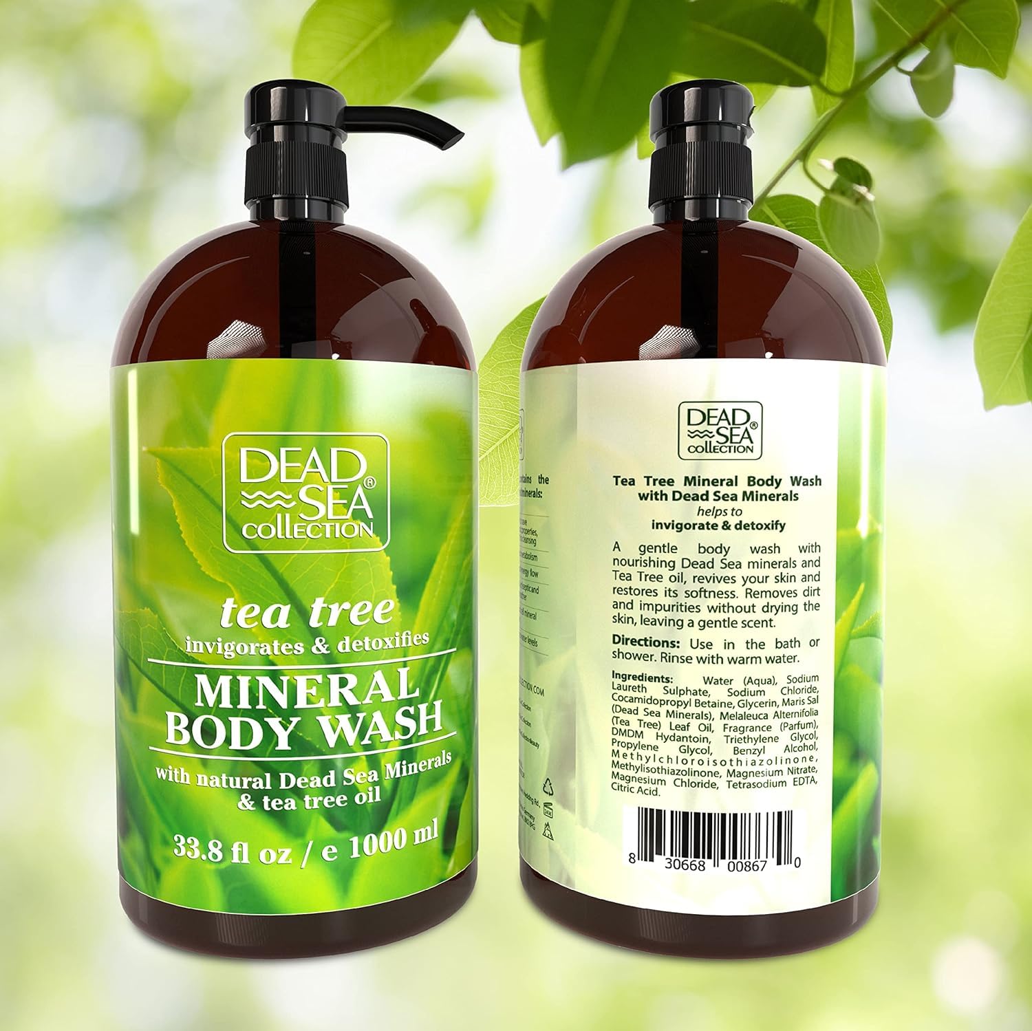 Dead Sea Collection Tea Tree Body Wash aroma a árbol de té vigorizante