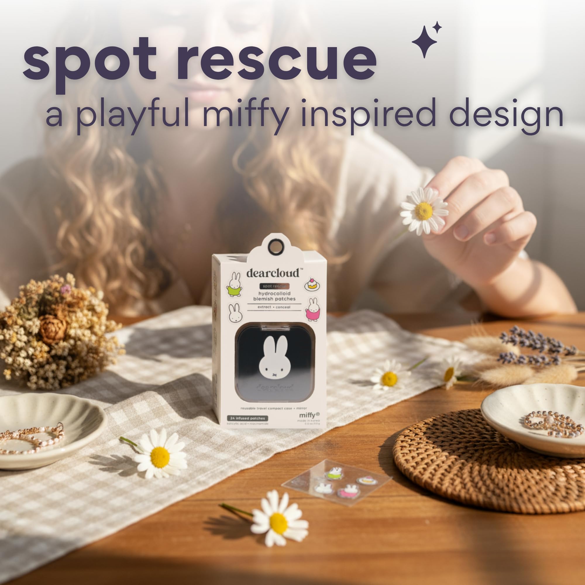 Dearcloud Miffy parche diurno hidrocoloide para uso sin interrupciones
