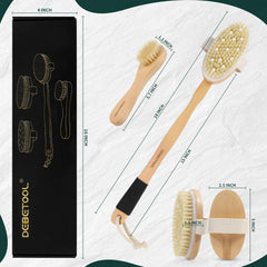 DEBETOOL mango de madera largo facilita alcanzar la espalda
