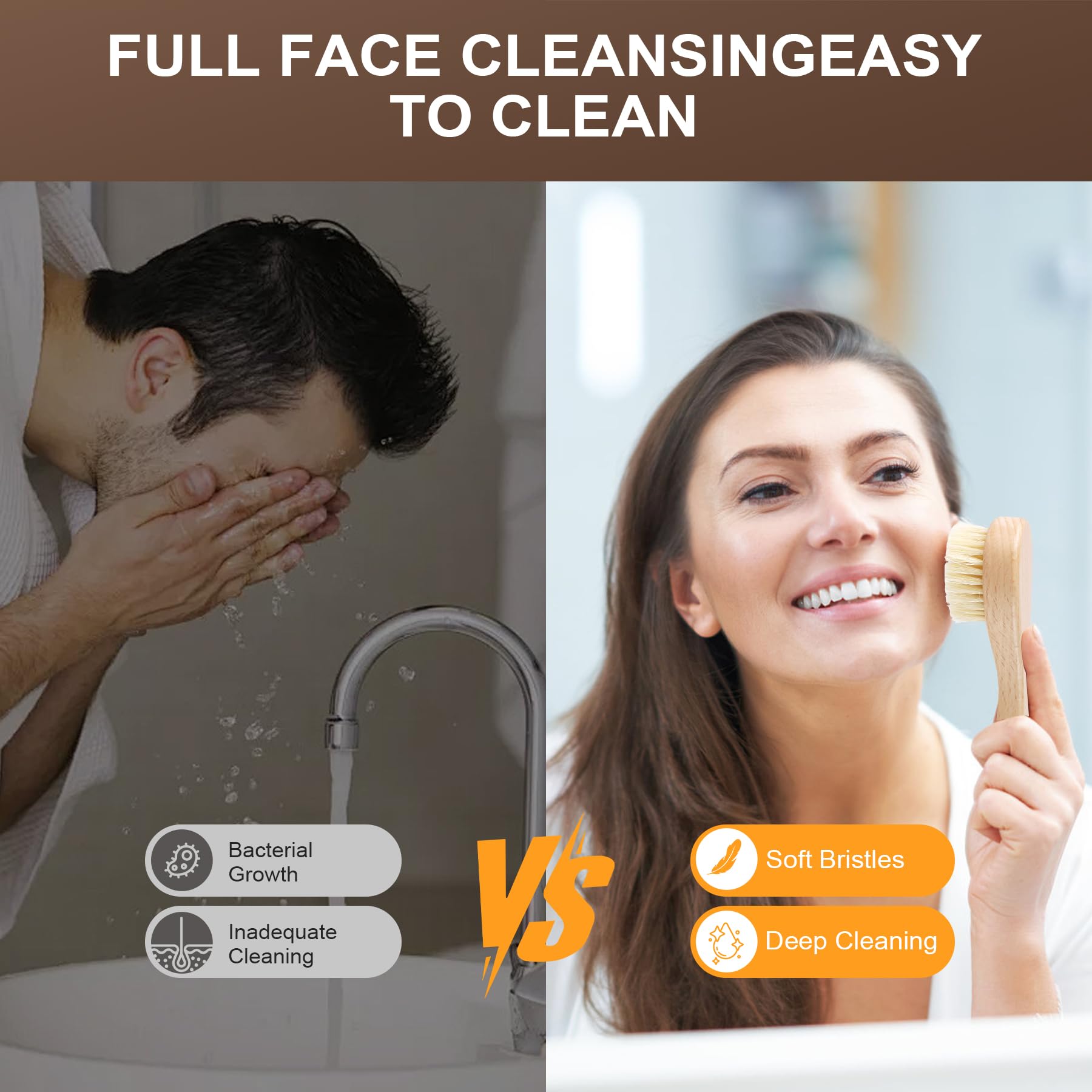 DEBETOOL uso facial suave con masaje relajante y limpieza de poros.