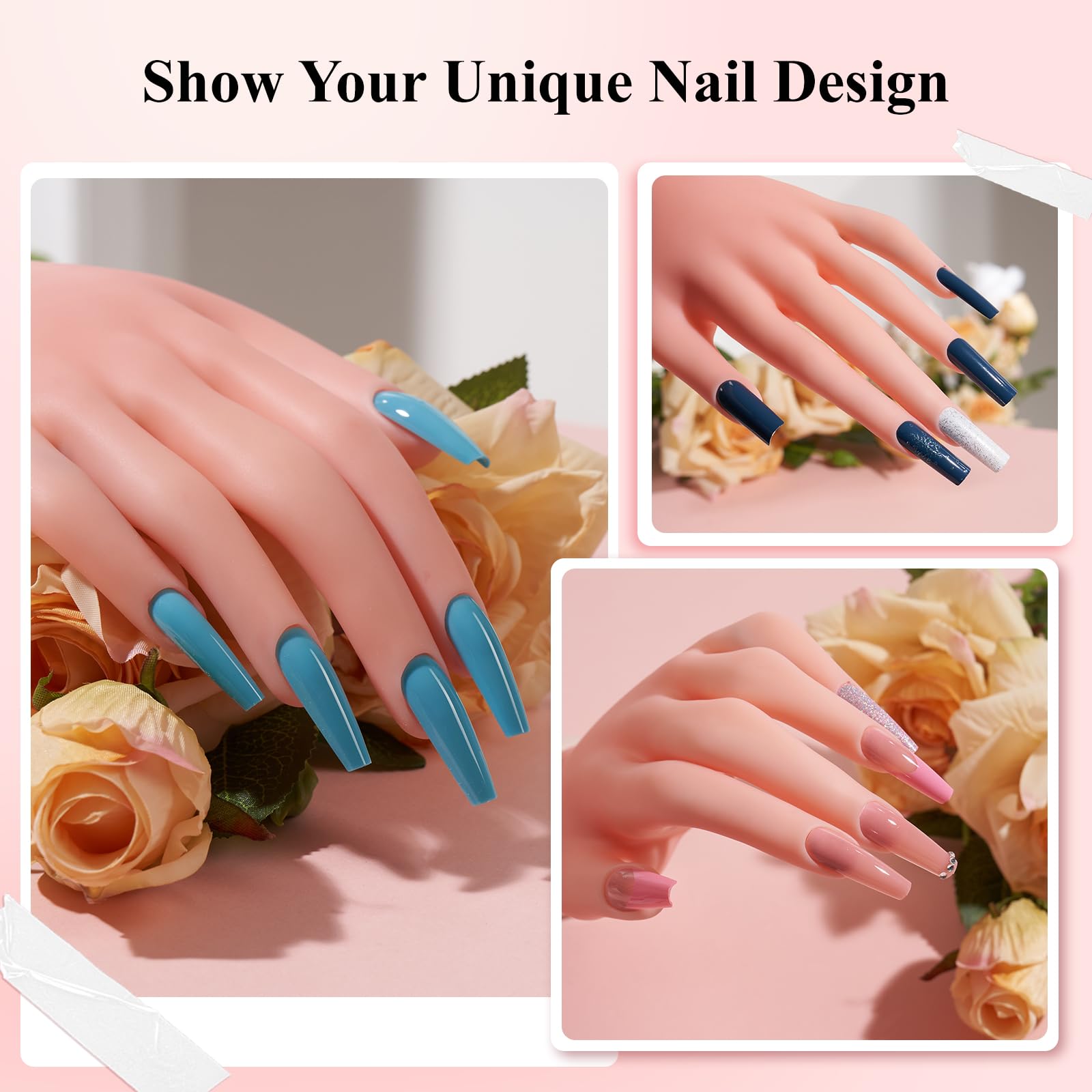 Set de accesorios Deciniee para uñas, con arcilla, guías y decoraciones.