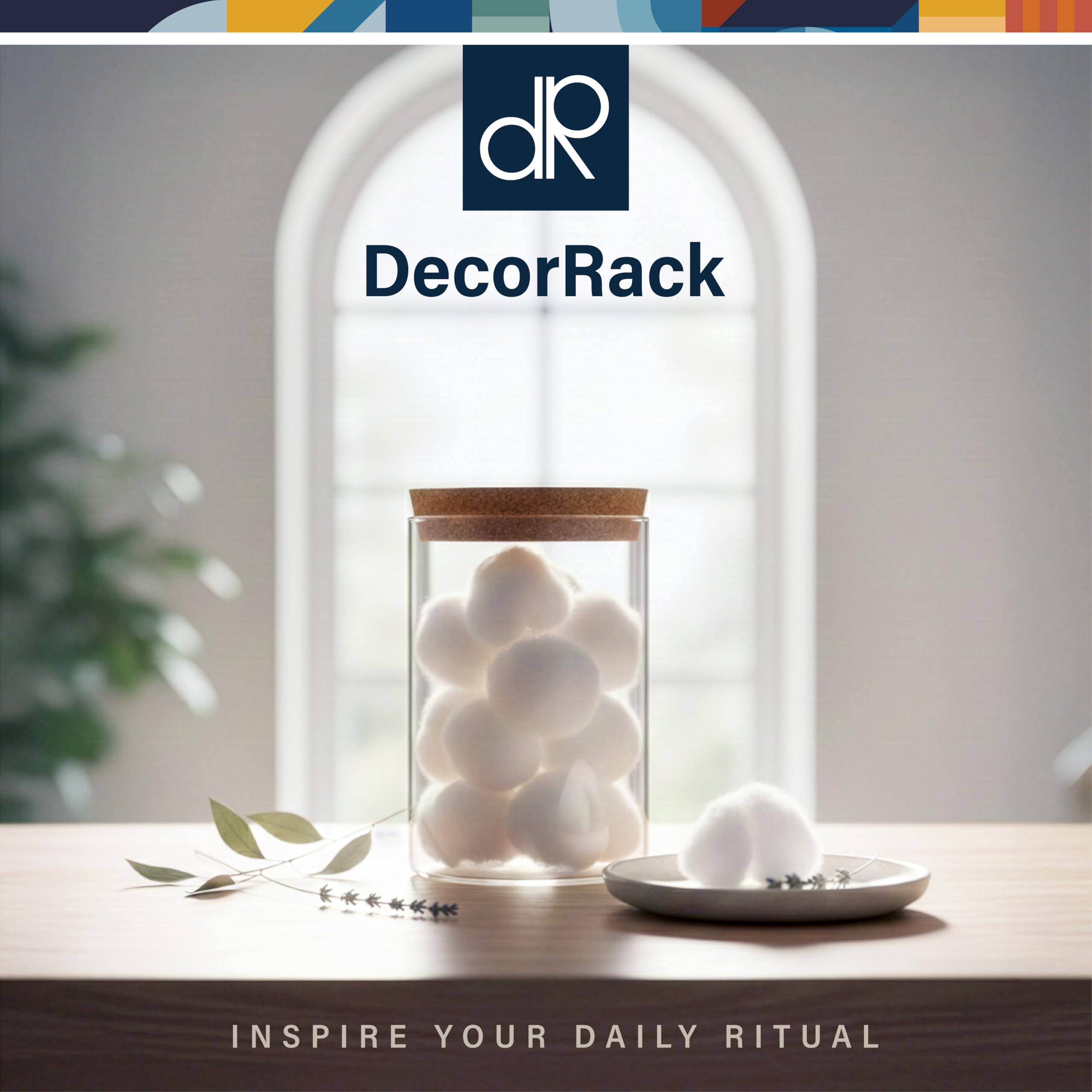 DecorRack bolas de algodón mini para rituales de belleza en casa con suavidad.