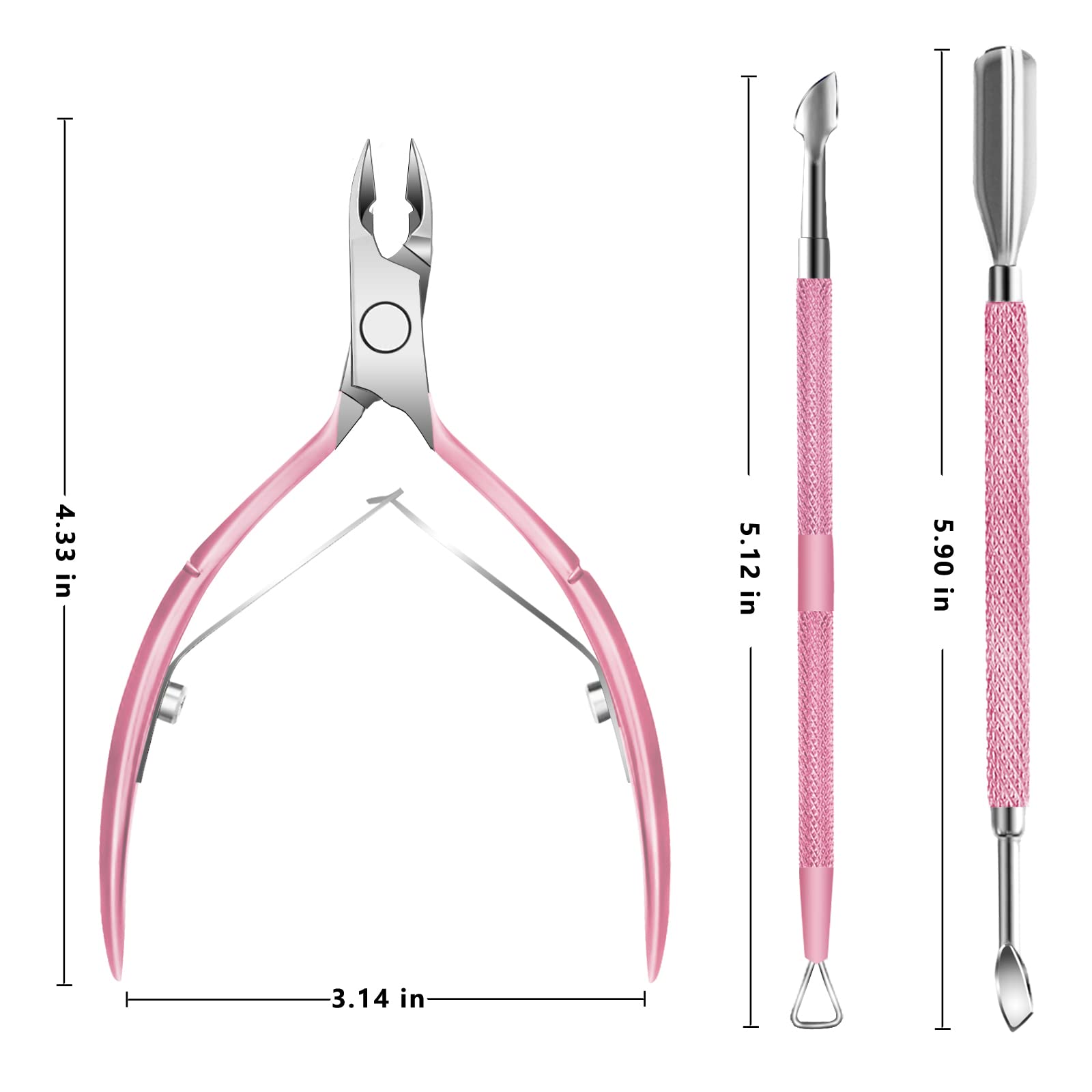 Decute set profesional de manicura y pedicura para casa o salón.